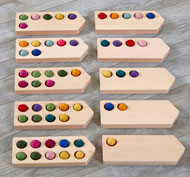 Tablillas de madera para primeras matemáticas set de 10