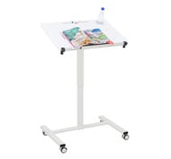 Table pupitre  réglable avec roues