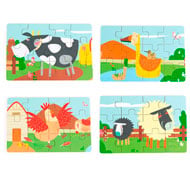 Puzzles de ferme diorama Lot de 4