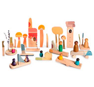 Endroit heureux mini monde Lot de 40 pièces