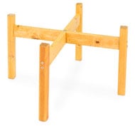 Support de pied en bois pour plateau rond et carré L'unité