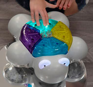 Espejos para Robot tortuga luminosa glow & go set de 7