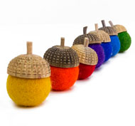 Glands arc-en-ciel Waldorf Set de 7 pièces