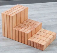 Construcción bloques las dimensiones Set de 56 piezas