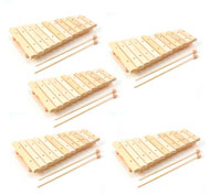 Kit Xilófonos de madera Basic 12 notas set de 5
