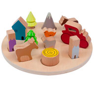 Puzzle de ferme 3D en dentelle L'ensemble