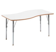 Table rectangulaire up & down 120 x 60 Onda, réglable en hauteur