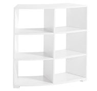 Armoire de taille moyenne White2, COURBÉE avec des PIEDS, hauteur 103 cm