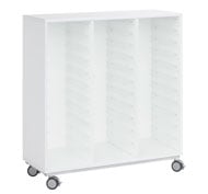 Armoire basse à roulettes white2 hauteur. 110 cm pour bacs 33 Sigma (sans bacs)