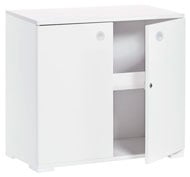 Meuble White2 avec 1 étagère et portes avec serrure