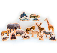 Animales salvajes imágenes set de 17 piezas