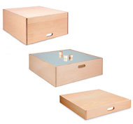 Ensemble de cubes plates-formes se déplacent pour se connaître 3 tailles L'unité