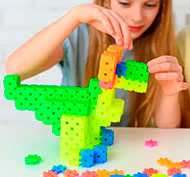 Construction de blocs de puzzle dimensionnels Set de 1200 pièces