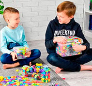 Construction de blocs de puzzle dimensionnels Lot de 500 pièces