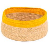 Panier en jute fait à la main L'unité
