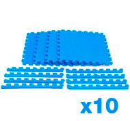 Dalles de moquette en mousse EVA 10m2 Set de 40 tuiles