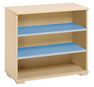 Meuble combiné avec pieds et 2 étagères