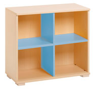 Meuble combiné avec pieds et 4 boîtes