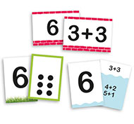 Cartes d'apprentissage des numéros et leur décomposition