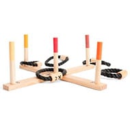 Jeu du lancer d'anneaux en bois