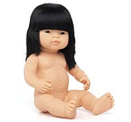 Poupée asiatique fille long. 38 cm