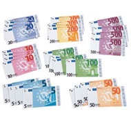 Billetes ficticios en euros lote de 28 billetes wesco el conjunto