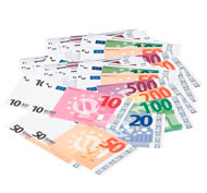 Billetes ficticios en euros lote de 56 billetes wesco el conjunto