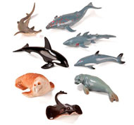 Ensemble 8 animaux marins