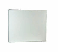 Surface blanche laminée + bords en plastique 150 x 122 cm