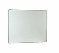 Surface blanche laminée + bords en plastique 200 x 122 cm