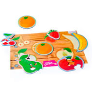 Puzzles con formas flexibles las frutas el conjunto