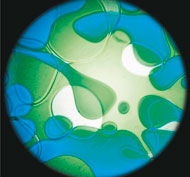 Discos para el proyector mathmos líquido azul/verde la unidad