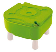 Cubeta pequeña para actividades de agua y arena eco responsable alt.: 45 cm con tapa el conjunto
