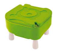 Cubeta pequeña para actividades de agua y arena eco responsable alt.: 56 cm con tapa el conjunto