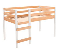 Cama alta de madera maciza cama individual la unidad