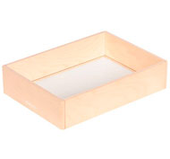 Cubeta de madera creativ fondo transparente la unidad