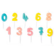 Maxi lote mini velas números lote de 10