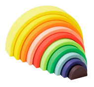 Arcos arcoíris 10 piezas. el conjunto
