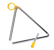 Triangle en acier 13 cm + marteau