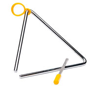 Triangle en acier 19 cm + marteau