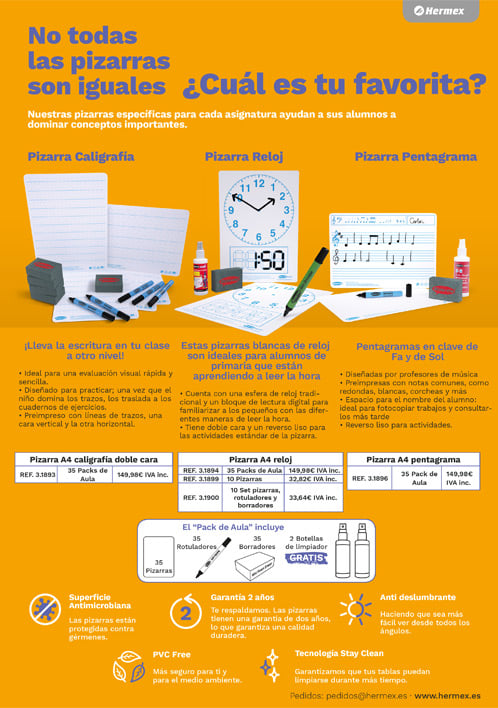 Pizarras educativas alumno Show-me