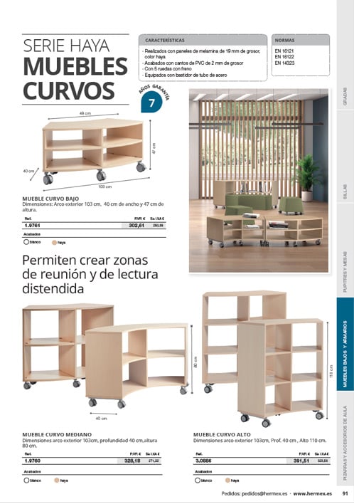 Mobiliario aulas de formación