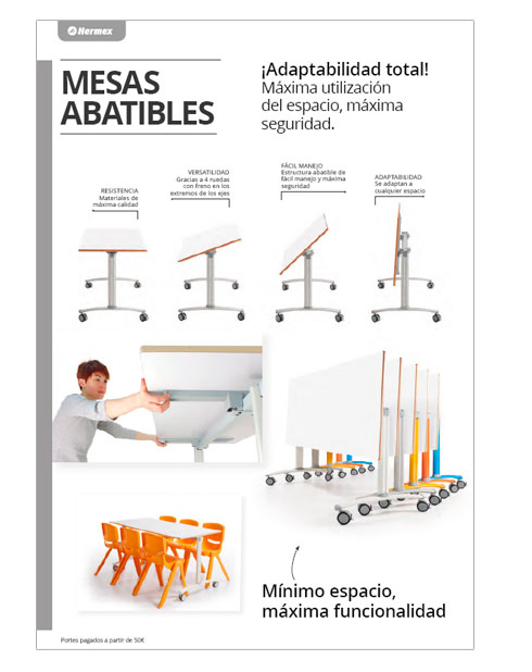 Mesas Abatibles Escolares