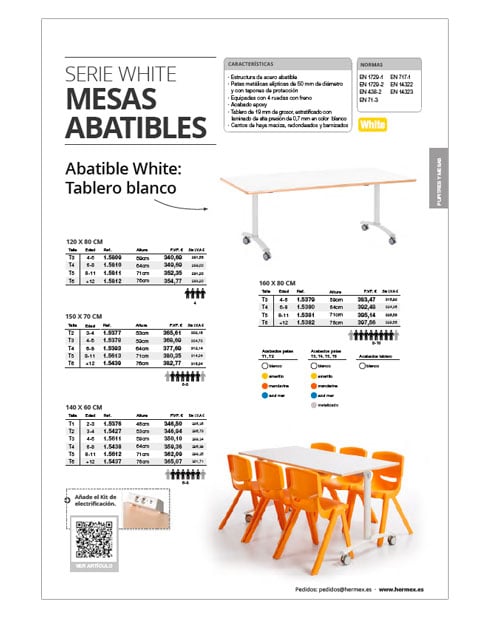Mesas Abatibles Escolares