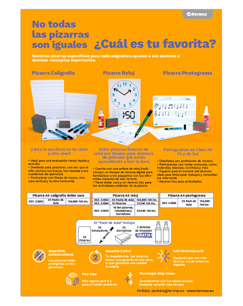 Pizarras educativas alumno Show-me 2025