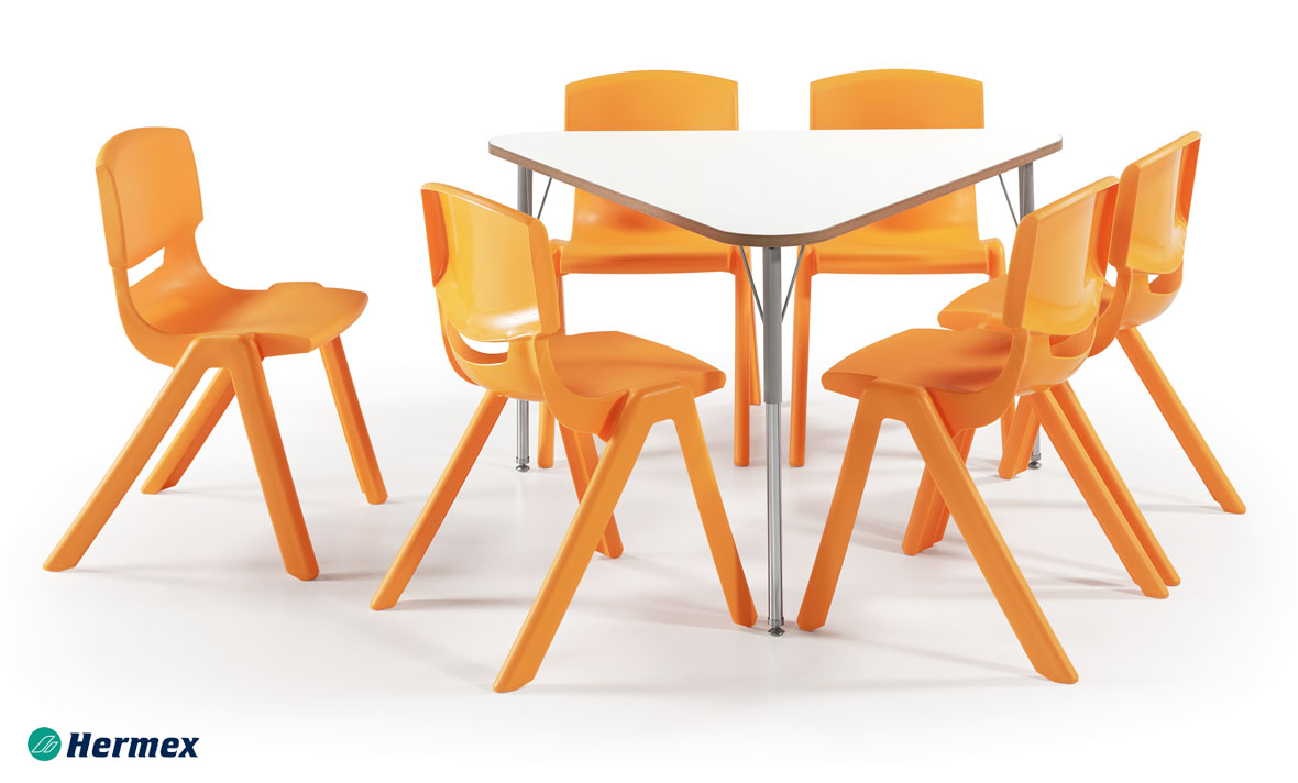 Aulas de primaria - Conjunto mesa y sillas funny
