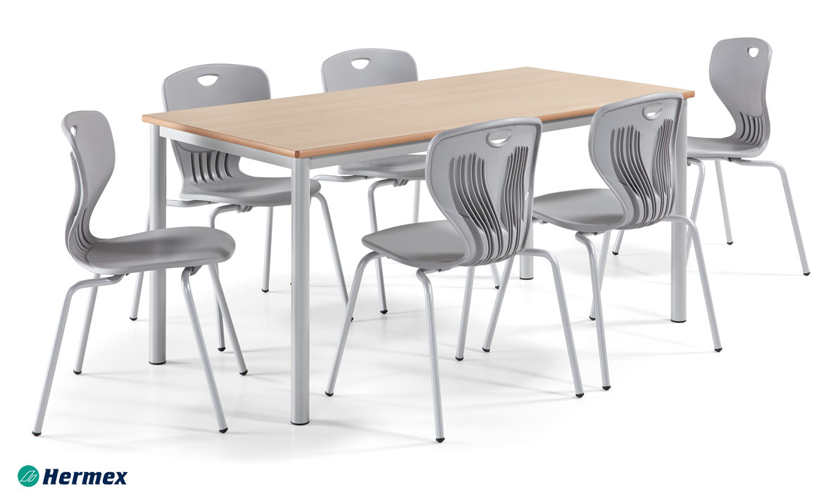Aulas de primaria - Conjunto mesa y sillas