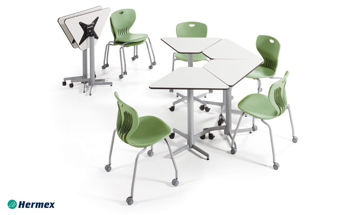 Aulas de primaria - Conjunto mesas HPremium y sillas Anta