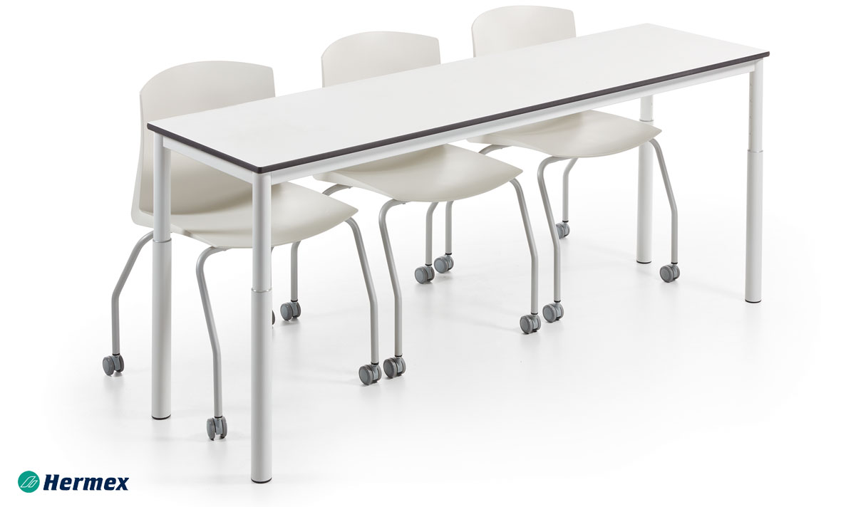 Aulas de primaria - Conjunto mesa rectangular y sillas nordic