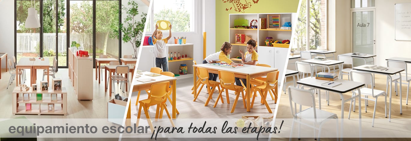 Equipamiento escolar para todas las etapas